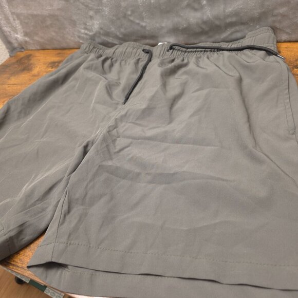 Shein Men’s Swim Trunks Charcoal Green - Size Large - Picture 3 of 7